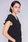 Ganna Pattern V-Ausschnitt Strick | Schwarz | Stricken von Mos Mosh