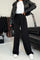 Wide Printed Pants | Sort | Bukser fra Avery