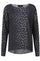 Alma Ls Top | Dark Grey Leo | Bluse fra Liberté