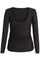 Alma Ls Turn Top | Black Simili  (klare sten) | Vendbar bluse fra Liberté