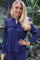 Anni Ls Frill Blouse | Navy | Bluse fra Liberté