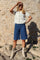 Asta Long Shorts | Blue Denim | Shorts fra Liberté