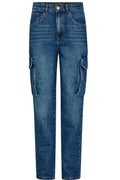 Cosima Cargo Jeans | Blau | Jeans von Mos Mosh – nedsat