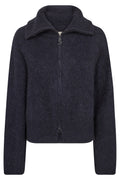 Hulda Knit Zip Cardigan | Salute Navy | Strik fra Mos Mosh – nedsat