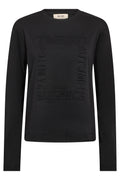 Aly O-LS Tee | Black | T-Shirt fra Mos Mosh – nedsat