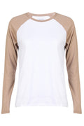 Ulla Ls Raglan Tshirt | Sand White | Bluse fra Liberté – nedsat