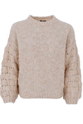 Aurora Knit | Wheat | Strik fra Black Colour – nedsat