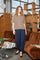 Beate Barrel Pant | Navy