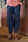Beverly Barrel Pant | Navy | Bukser fra Black Colour