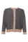 Dell Striped Knit Cardigan | Black | Strik fra Black Colour