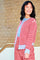 Dell Striped Knit Cardigan | Red | Strik fra Black Colour