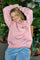 Evy Raglan Sweatshirt | Candy | Bluse fra Black Colour