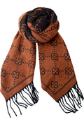 Felora 2-In-1 Scarf | Brown/Black | Tørklæde fra Black Colour – nedsat