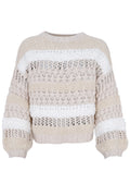 Heidi Boucle Jumper | Off White | Strik fra Black Colour – nedsat