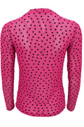 Isole Love Mesh Blouse | Fuchsia | Bluse fra Black Colour – nedsat