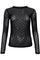 Jennie Dotted Mesh Bluse | Schwarz | Mesh-Bluse von Black Colour