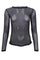 Jessie Mesh Blouse | Black Dotted