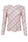 Kaa Mesh Blouse | Beige Tartan