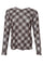 Kaa Mesh Blouse | Brown Tartan