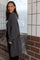 Keira Long Cardigan | Grey | Strik fra Black Colour