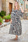 Luna Kaftan Dress | Mosaic Black