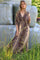 Luna Langes V-Ausschnitt-Kleid | Python | Kleid von Black Colour