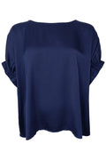 Mabel Blouse 40996 | Dark Blue | Black Colour – nedsat