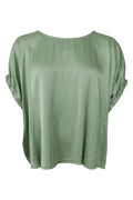 Mabel Blouse | Sage Green | Bluse fra Black Colour
