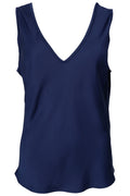 Mabel Double V Neck Top 41210 | Dark Blue | Black Colour – nedsat