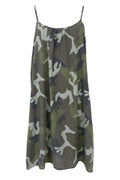 Minna Short Strap Dress | Camouflage – nedsat