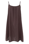 Minna Short Strap Dress | Coffee – nedsat