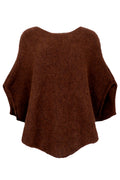 Pella Boucle Poncho 1137 | Kaffee | Strickmode von Black Colour