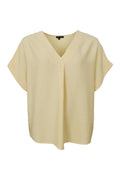 Samos Blouse | Lt. Yellow | Bluse fra Black Colour – nedsat