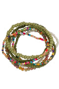 Bohemian Pearl Bracelets | Dark Green | Armbånd fra Birdsong – nedsat