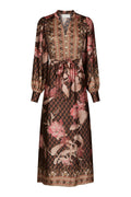 Nova Botanical Border Dress | Black | Kjole fra Neo Noir – nedsat
