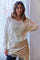 V-Pullover aus 30 % Mohair 1912 V | Weiß | Stricken von Lisen