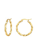 Curved Wire Hoops GD | Øreringe fra Birdsong