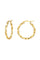 Curved Wire Hoops GD | Øreringe fra Birdsong