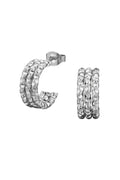 Three Line Bar Diamond Cut Ear Studs SS | Øreringe fra Birdsong