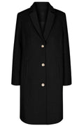 Theo Wool Coat | Sort | Frakke fra French Laundry – nedsat
