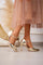 Shiny Pumps | Gold | Heels fra Avery