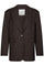 Gaby Pinstripe Blazer | Dark Brown | Blazer fra Neo Noir