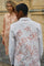 Elinda Leafy Stripe Shirt | Sesam | Shirt von Mos Mosh