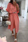 June Cotton Dress | Coral | Kjole fra Avery