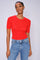 Bouch Rib SS Knit | Chinesisches Rot | Stricken von Mos Mosh