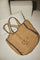 CocoCC Stroh-Strandtasche | Silber | Tasche von Co'couture
