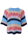 Sophie Striped Jumper | Blue Multi | Strik fra Black Colour – nedsat