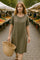 Pure Linen Dress | Kaki | Kjole fra Atelier C