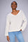Bine LS V-Ausschnitt Strick | Ecru | Stricken von Mos Mosh