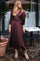 Malinga Dot Dress | Wine | Kjole fra Neo Noir